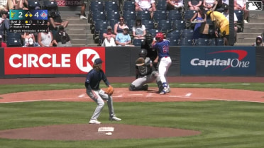 Alexis Hernandez grounds into a double play, third baseman Carter Dorighi to second baseman Austin St. Laurent to first baseman Luis Suisbel. Sam Shaw out at 2nd. Alexis Hernandez out at 1st.