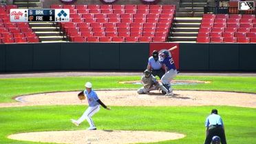 JT Benson doubles (11) on a sharp line drive to left fielder Colin Tuft. Trace Willhoite scores. Mitch Voit scores. John Bay to 3rd.
