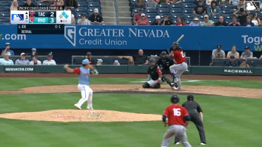 Connor Joe singles on a ground ball to shortstop Jose Fernandez, deflected by third baseman LuJames Groover. Patrick Wisdom scores. Lazaro Montes to 3rd. Connor Joe to 2nd.