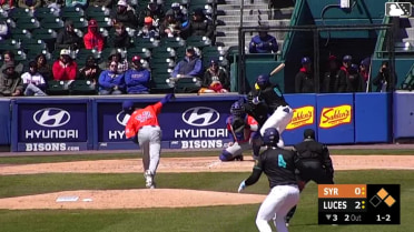 Charles McAdoo singles on a line drive to center fielder Nick Morabito. Josh Kasevich scores. Eloy Jiménez to 2nd.