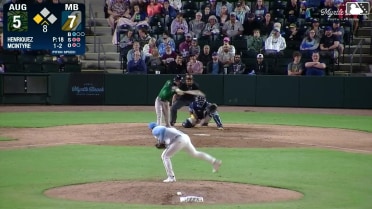 Dalton McIntyre grounds out, second baseman Jose Escobar to first baseman Yahil Melendez. Juan Mateo scores.