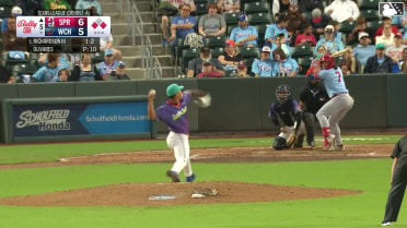 Dakota Harris out on a sacrifice fly to right fielder Quinn McDaniel. Trey Paige scores.