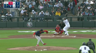 Tyler Hardman homers (1) on a fly ball to left field. Marco Luciano scores. Coby Morales scores.