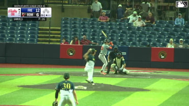 Reed Trimble homers (5) on a fly ball to right center field.
