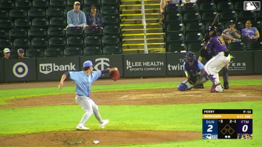 Yasser Mercedes triples (1) on a fly ball to center fielder Raimundo De Los Santos.