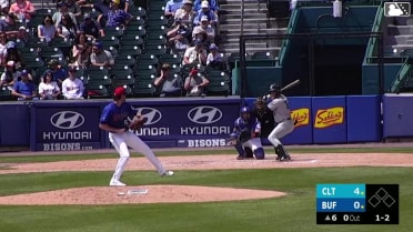 Ryan Galanie homers (10) on a fly ball to left center field.