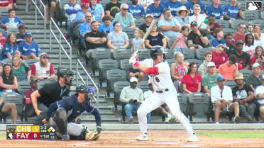 Nick Monistere out on a sacrifice fly to left fielder James Quinn-Irons. Kevin Alvarez scores.