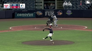 Tyler Tolbert singles on a ground ball to left fielder Corey Julks. Gavin Cross scores.