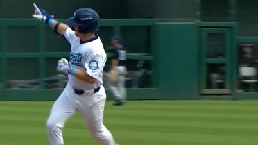 James Tibbs III swats his eighth homer of the year