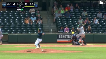 Roderick Arias homers (8) on a fly ball to left field.