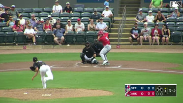 Zach Levenson homers (11) on a fly ball to left center field.