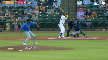 Connor Scott singles on a line drive to right fielder Clark Elliott. Spencer Nivens scores. Omar Hernandez to 3rd.