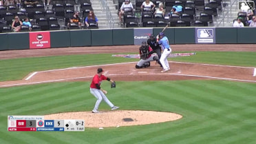 Karson Simas grounds out sharply to first baseman Anthony DePino. Carter Trice scores.