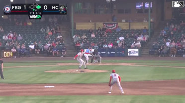 Cannon Peebles homers (1) on a fly ball to left field. Juneiker Caceres scores.