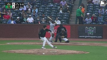 Isaiah Drake homers (3) on a fly ball to right field.