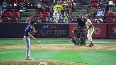 Robert Calaz homers (6) on a fly ball to right field.