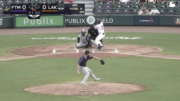 Jesus Pinto homers (2) on a fly ball to left field.