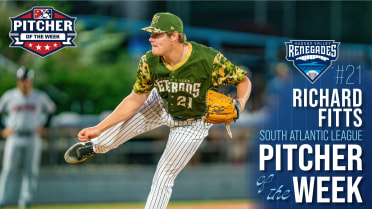 Top Gun: Richard Fitts named SAL Pitcher of the Week