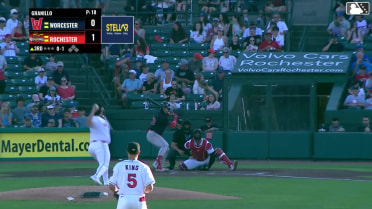 Matt Lloyd homers (5) on a fly ball to right field.