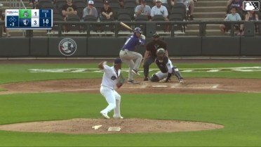 Roc Riggio homers (11) on a fly ball to right center field.