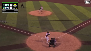 Josh Caron singles on a ground ball to center fielder Dakota Jordan. Curtis Washington Jr. scores.