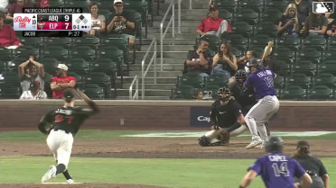 Braxton Fulford doubles (10) on a sharp line drive to left fielder Bryce Johnson. Conner Capel scores.