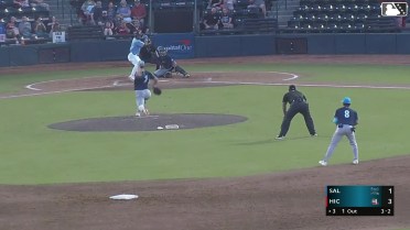 Dylan Brown Foul Tip to Deward Tovar