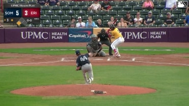 E.J. Exposito homers (23) on a fly ball to left field. Zyhir Hope scores.
