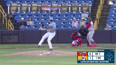 Lamar King Jr. homers (1) on a fly ball to left field.