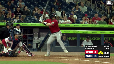 Jason Delay walks. Mickey Gasper scores. Mikey Romero to 3rd. Allan Castro to 2nd.