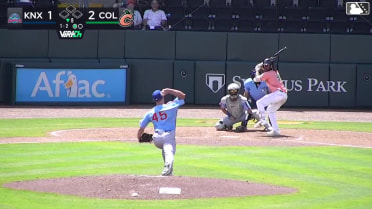 Kevin Kilpatrick Jr. hits an inside-the-park home run (2) on a line drive to right field.