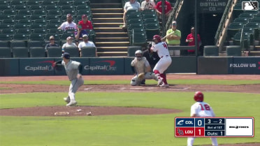 Michael Chavis homers (23) on a line drive to left center field. Dominic Fletcher scores.