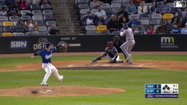 Brandon Drury homers (1) on a fly ball to right field.