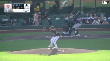 Jose Fernandez homers (4) on a fly ball to left center field. Manuel Pena scores.