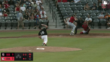 Colby Shelton homers (14) on a fly ball to right field.