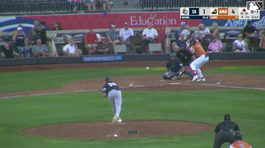 Druw Jones singles on a line drive to left fielder Kai Murphy. Angel Ortiz scores. Druw Jones to 2nd.