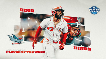 Rece Hinds Named First International League Player of the Week