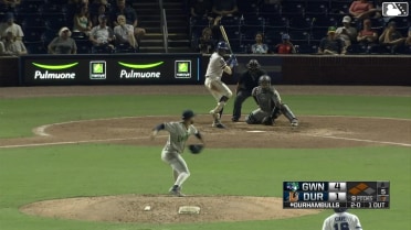 Tre' Morgan grounds out, second baseman Cal Conley to first baseman Rowdy Tellez. Tatem Levins scores. Jake Cave to 3rd.