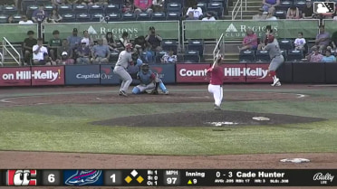 Cade Hunter singles on a line drive to left fielder Emaarion Boyd. Pablo Aliendo scores. Carlos Jorge to 3rd. Jay Allen II to 2nd.