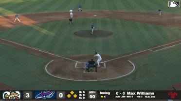 Max Williams flies out to center fielder Braylon Payne. Adrian Santana scores. Aiva Arquette to 3rd.