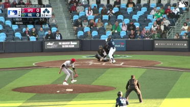 Yassel Soler grounds into a double play, shortstop Tevin Tucker to second baseman Roynier Hernandez to first baseman Kevin Fitzer. Carlos Virahonda out at 2nd. Yassel Soler out at 1st.