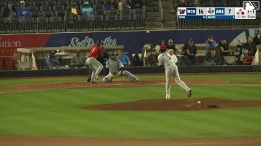 Garrett Spain homers (9) on a fly ball to right field. Andrew Cossetti scores.