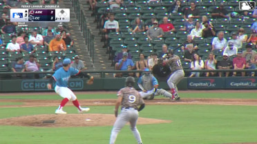 Nick Raposo doubles (6) on a sharp line drive to center fielder Yamal Encarnacion. Caleb Cali scores.