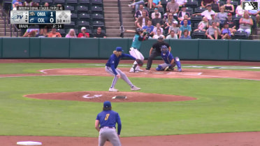 Lucas Braun In play, run(s) to Ralphy Velazquez