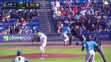 Abrahan Ramirez homers (4) on a fly ball to right center field. Emilio Barreras scores.