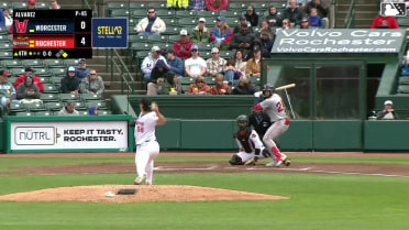 Allan Castro homers (4) on a line drive to left field. Mikey Romero scores.