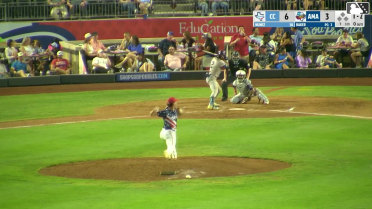Alejandro Nuñez homers (1) on a fly ball to right center field.