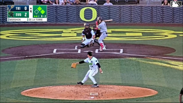David Mershon singles on a ground ball to center fielder Lisbel Diaz. Ryan Nicholson scores. Peter Burns to 2nd.