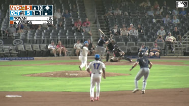 J.T. Arruda singles on a ground ball to right fielder Eddie Micheletti Jr. Theo Gillen scores.