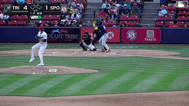Randy De Jesus homers (15) on a fly ball to right field.